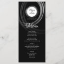 Search for black and silver wedding menus Chic