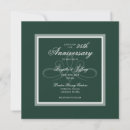 Search for emerald anniversary invitations Green