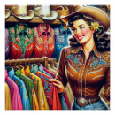 Search for vintage cowgirl posters Western