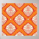Search for orange damask art Seamless