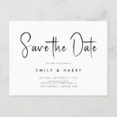 Search for horizontal save the dates Black and white
