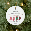 Search for family of 4 christmas tree decorations Cute