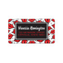 Search for red lips return address labels Lipstick