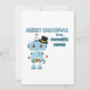 Search for robot christmas cards Cute