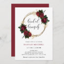 Search for red rose bridal shower invitations Floral flowers