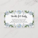 Search for baby shower book insert Dusty blue