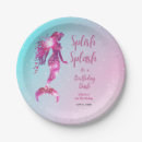 Search for girl first birthday paper plates Our little mermaid