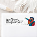 Search for super hero return address labels Dc comics
