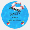 Search for pool party invitations stickers Swimming