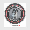 Search for pet emergency stickers Dog in home