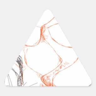 00010 abstract art triangle sticker