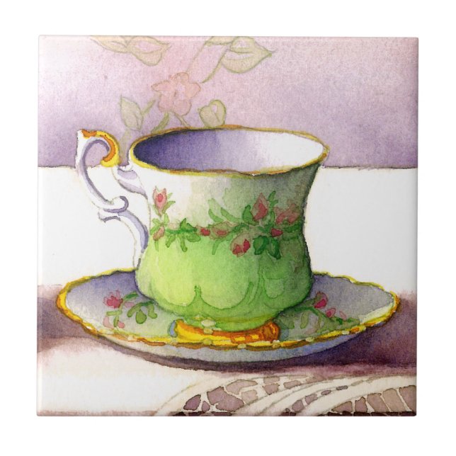 0001 Teacup on Lace Tile (Front)