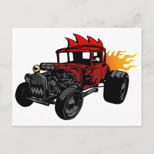 00073 Hot Rod Postcard