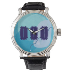 000 Angel Numbers Blue Spiritual High Vibes Watch
