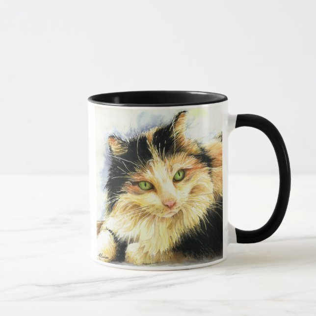 0010 Calico Cat Mug (Right)