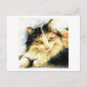0010 Calico Cat Postcard