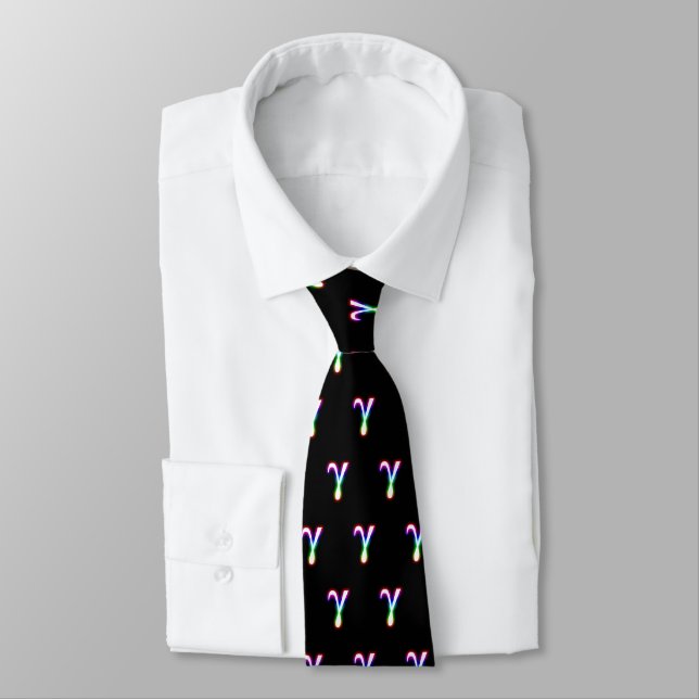 (001:05) Colourful Glowing Gamma Tie (Tied)
