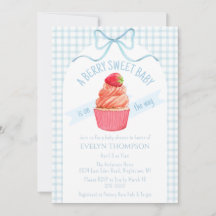 001 Sky Blue Berry Sweet Strawberry Baby Shower