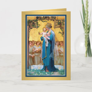 0026 Virgin Mary Greeting Card w/poem