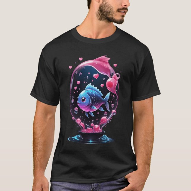 002 Cute Fish Illustration T-Shirt (Front)