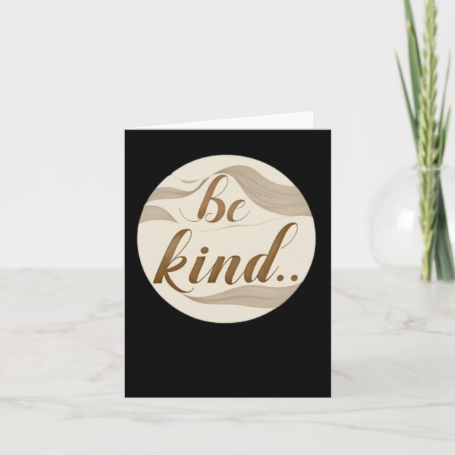 003 Be Kind Sticker  Card (Front)