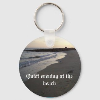 003, Quiet evening at the beach Key Ring