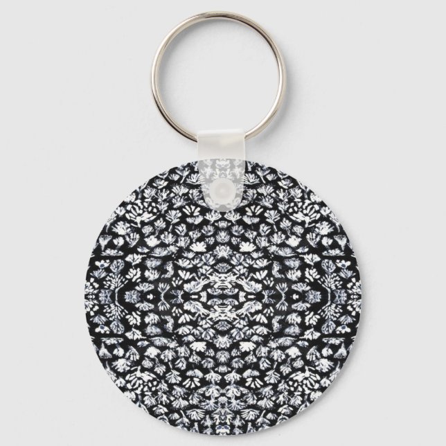 004 Floral Glow_Panel.ai Key Ring (Front)