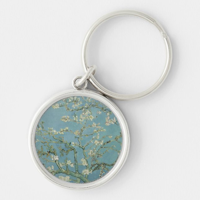 005-005 Van Gogh "The Branches of the Blooming Alm Key Ring (Front)