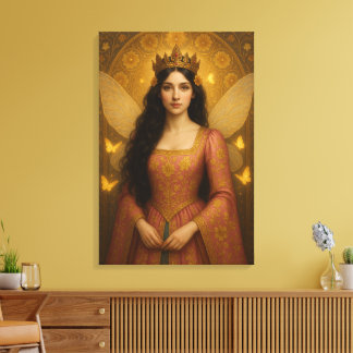 005_A fairy princess in rose pink. Canvas Print