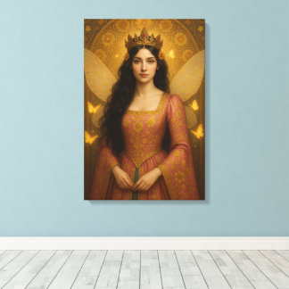 005_A fairy princess in rose pink. Canvas Print