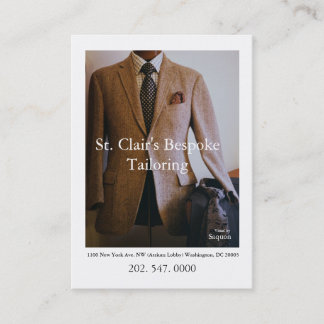 0065720-R3-007-2, St. Clair's Bespoke Tailoring... Discount Card