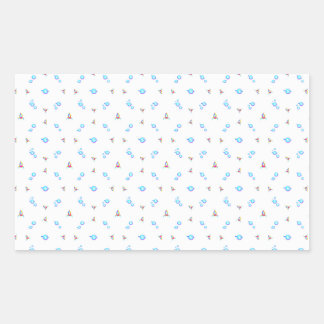 006 space rectangular sticker