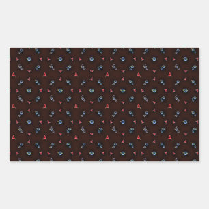 006 space rectangular sticker