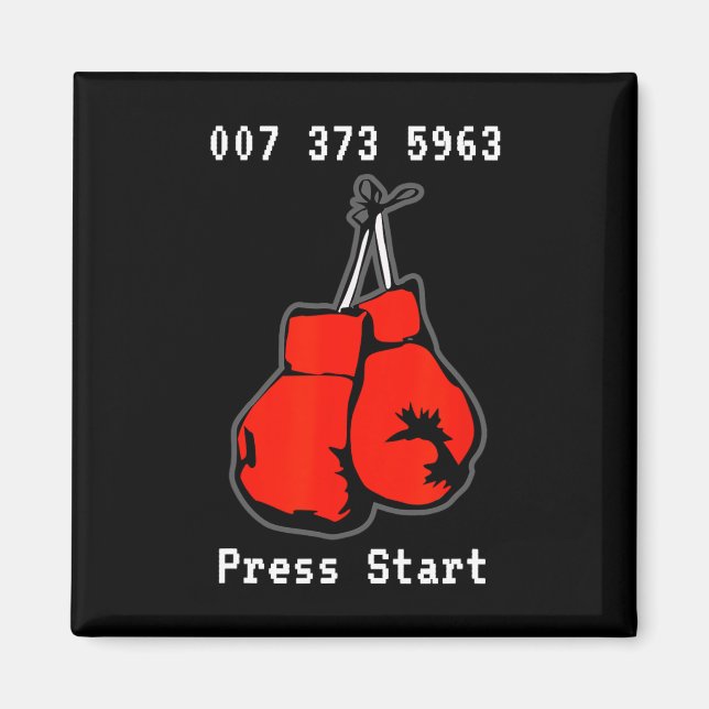 007 373 5963 The Dream Fight Video Game Code Boxin Magnet (Front)