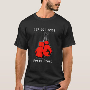 007 373 5963 The Dream Fight Video Game Code Boxin T-Shirt