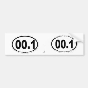 00.1    Running Sucks!! Bumper Sticker