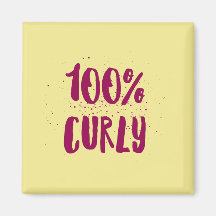 !00% Curly - for curly girls magnet