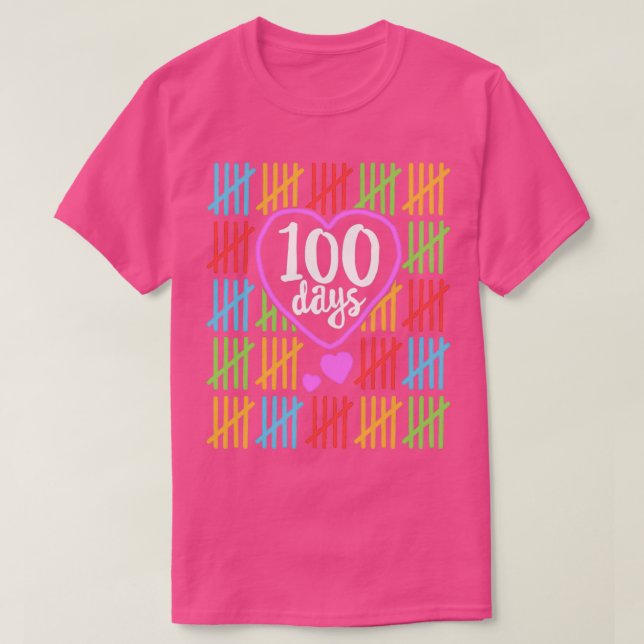 00 Days of School for Teachers Women Counting Gift T-Shirt (Design Front)