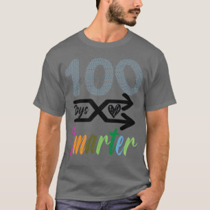 00 Days Smarter Happy 00th Day Of School Rainbow L T-Shirt