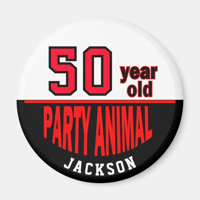 00 Year Old Party Animal  Magnet (Front)