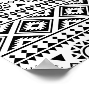 01012020 Tribal ethnic Pattern-03 Poster