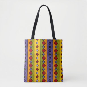 0124 - Diamonds Pattern - Tote Bag