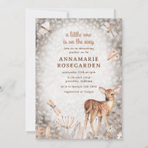 013 Chocolate Woodland Deer Fawn Baby Shower