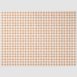 014 Latte Light Brown Gingham Tissue Paper