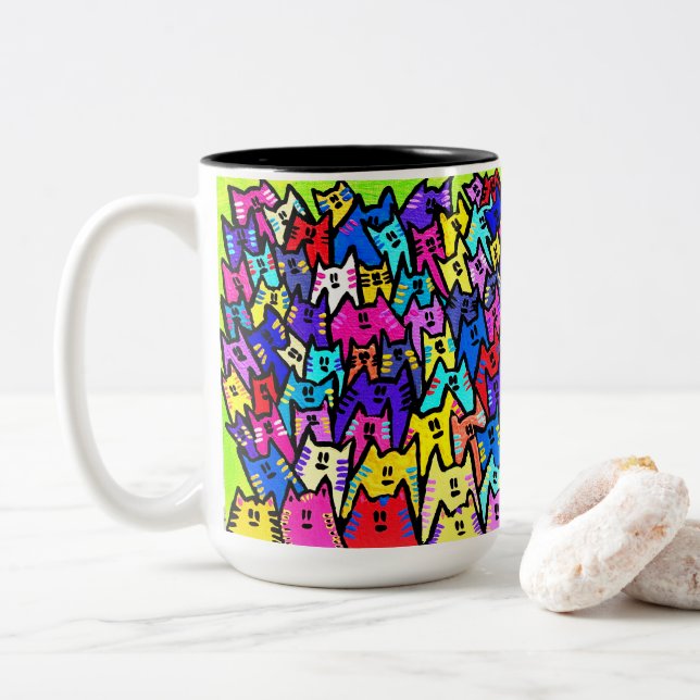 0162 - CATS  Mug (With Donut)