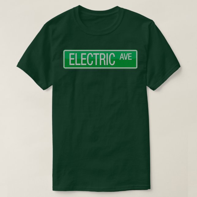 016 Electric Avenue street sign T-Shirt (Design Front)