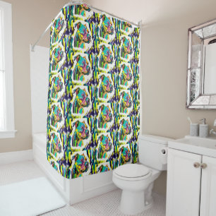 0173 - Pitbull Love Shower Curtain