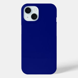 #017 Dark Royal Blue Color Collection iPhone 15 Case