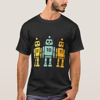 01 10 11 Robot Binary T-Shirt