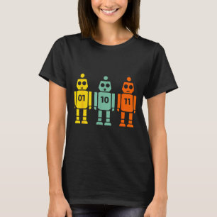 01 10 11 robot programming funny men women kids T-Shirt